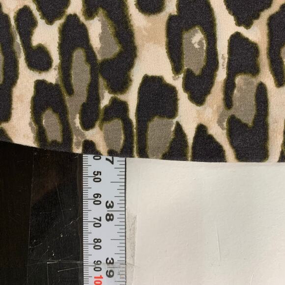 KATE SPADE 10 Autumn Leopard Dress Tan Brown Fit Flare Mini Ponte - Picture 8 of 10